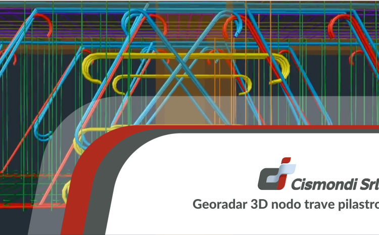Georadar 3D nodo trave pilastro
